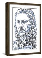 Eddard Stark-Cristian Mielu-Framed Art Print