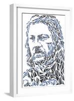 Eddard Stark-Cristian Mielu-Framed Art Print