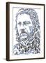 Eddard Stark-Cristian Mielu-Framed Art Print