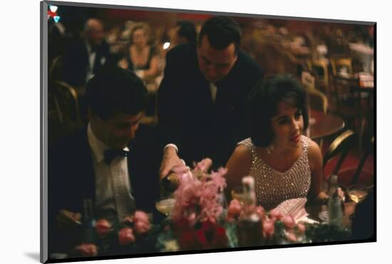 Eddie Fisher and Elizabeth Taylor in the Louis Sherry Bar, Metropolitan Opera, New York, NY, 1959-Yale Joel-Mounted Photographic Print