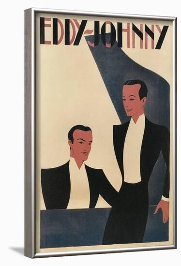 Eddy- Johnny Piano Duet Poster-null-Framed Art Print