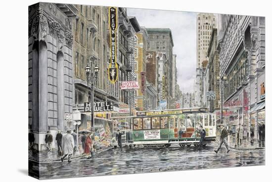 Eddy St.: San Francisco-Stanton Manolakas-Stretched Canvas