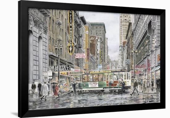 Eddy St.: San Francisco-Stanton Manolakas-Framed Giclee Print