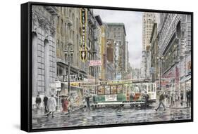 Eddy St.: San Francisco-Stanton Manolakas-Framed Stretched Canvas