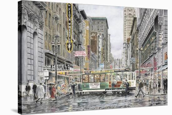 Eddy St.: San Francisco-Stanton Manolakas-Stretched Canvas