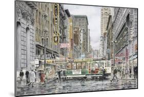 Eddy St.: San Francisco-Stanton Manolakas-Mounted Giclee Print