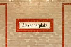 Alexanderplatz Sign at U-Ban Station in Berlin-eddygaleotti-Photographic Print