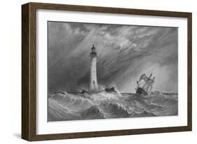 'Eddystone Light-House', 1836-William Bernard Cooke-Framed Giclee Print