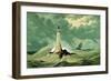Eddystone Lighthouse, C1850-null-Framed Giclee Print