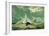 Eddystone Lighthouse, C1850-null-Framed Giclee Print