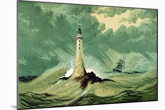 Eddystone Lighthouse, C1850-null-Mounted Giclee Print