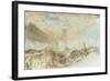 Eddystone Lighthouse off Plymouth-J. M. W. Turner-Framed Giclee Print