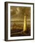 Eddystone Lighthouse, off the Coast of Devon (England). Oil on Canvas, circa 1708, by Isaac Sailmak-Isaac Sailmaker-Framed Giclee Print