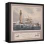 Eddystone Lighthouse, Plymouth, Devon, C1837-null-Framed Stretched Canvas