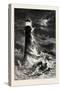 Eddystone Lighthouse, the South Coast, UK, 19th Century-null-Stretched Canvas