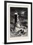 Eddystone Lighthouse, the South Coast, UK, 19th Century-null-Framed Giclee Print