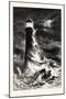 Eddystone Lighthouse, UK-null-Mounted Giclee Print