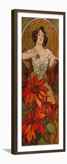 Edelsteine: Rubin, 1900-Alphonse Mucha-Framed Premium Giclee Print