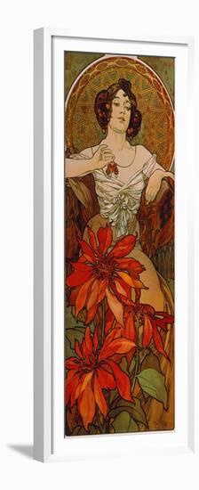 Edelsteine: Rubin, 1900-Alphonse Mucha-Framed Premium Giclee Print