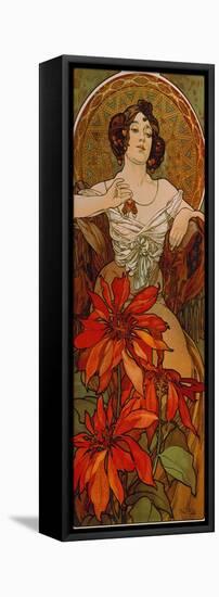 Edelsteine: Rubin, 1900-Alphonse Mucha-Framed Stretched Canvas