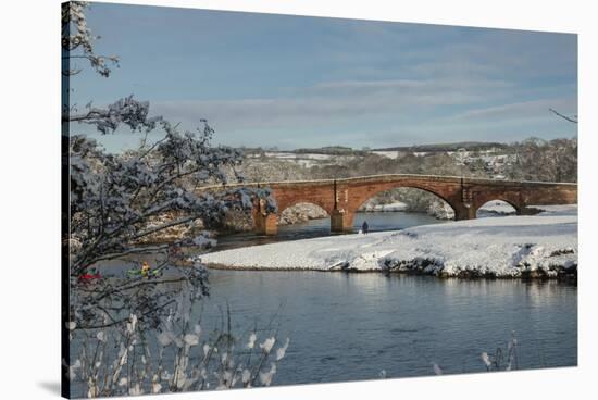 Eden Bridge, Lazonby, Eden Valley, Cumbria, England, United Kingdom, Europe-James Emmerson-Stretched Canvas