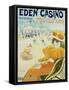 Eden Casino Poster-Henri Guydo-Framed Stretched Canvas