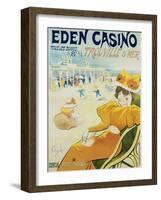 Eden Casino Poster-Henri Guydo-Framed Photographic Print