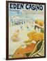 Eden Casino Poster-Henri Guydo-Framed Photographic Print