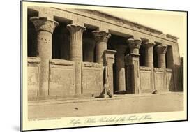 Edfu Temple-null-Mounted Art Print