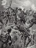 Corporal Joseph Davies and Eight Men Routing with the Bayoney a Party of Germans-Edgar Alfred Holloway-Giclee Print