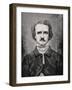 Edgar Allan Poe (1809-1849) American Poet, Critic and Short Story Writer-null-Framed Giclee Print