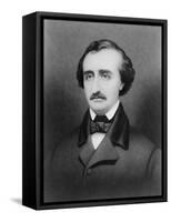 Edgar Allan Poe, American Author-Science Source-Framed Stretched Canvas