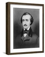 Edgar Allan Poe, American Author-Science Source-Framed Giclee Print