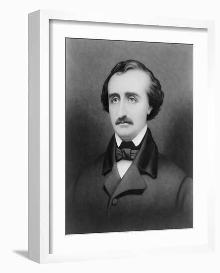 Edgar Allan Poe, American Author-Science Source-Framed Giclee Print