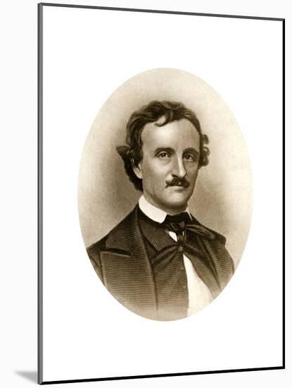 Edgar Allan Poe, American Poet, Short Story Writer, Editor and Critic-null-Mounted Giclee Print