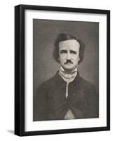 Edgar Allan Poe American Writer-Timothy Cole-Framed Photographic Print