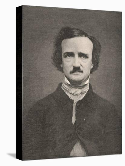 Edgar Allan Poe American Writer-Timothy Cole-Stretched Canvas