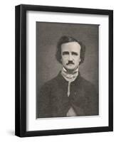 Edgar Allan Poe American Writer-Timothy Cole-Framed Photographic Print