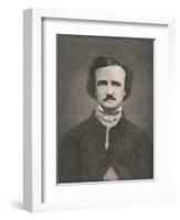 Edgar Allan Poe American Writer-Timothy Cole-Framed Photographic Print