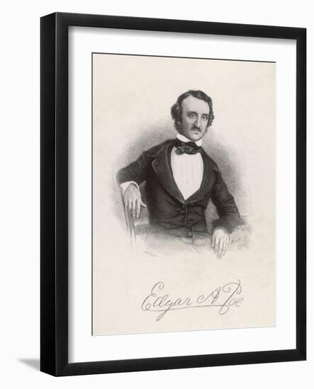 Edgar Allan Poe American Writer-null-Framed Art Print