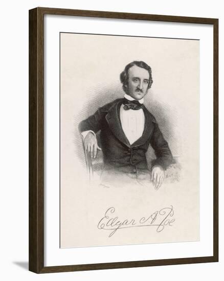 Edgar Allan Poe American Writer-null-Framed Art Print