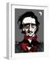 Edgar Allan Poe - colour caricature-Neale Osborne-Framed Giclee Print