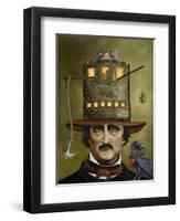 Edgar Allan Poe-Leah Saulnier-Framed Giclee Print