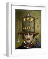 Edgar Allan Poe-Leah Saulnier-Framed Giclee Print