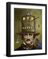 Edgar Allan Poe-Leah Saulnier-Framed Giclee Print