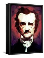 Edgar Allan Poe-Enrico Varrasso-Framed Stretched Canvas