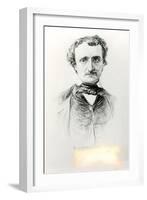 Edgar Allan Poe-Ismael Gentz-Framed Giclee Print