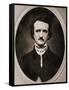 Edgar Allan Poe-Benjamin D. Maxhan-Framed Stretched Canvas