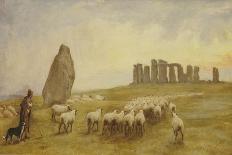 Returning Home, Stonehenge, Wiltshire, 1891-Edgar Barclay-Framed Giclee Print