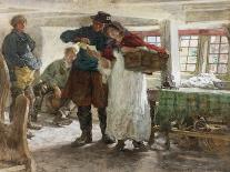 "Despatches - Is He Mentioned", 1917-Edgar Bundy-Framed Giclee Print